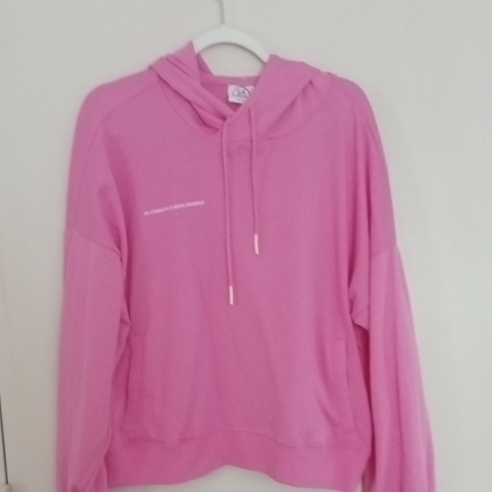Pink Hoodie Sweatshirt Size Large